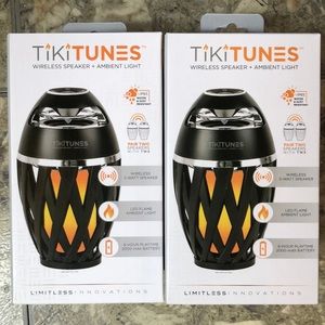 Tiki Tunes Bluetooth Speakers (Set of 2) NEVER OPENED!